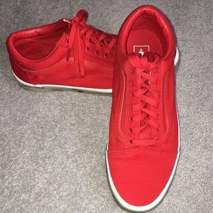 vans shoes for men red